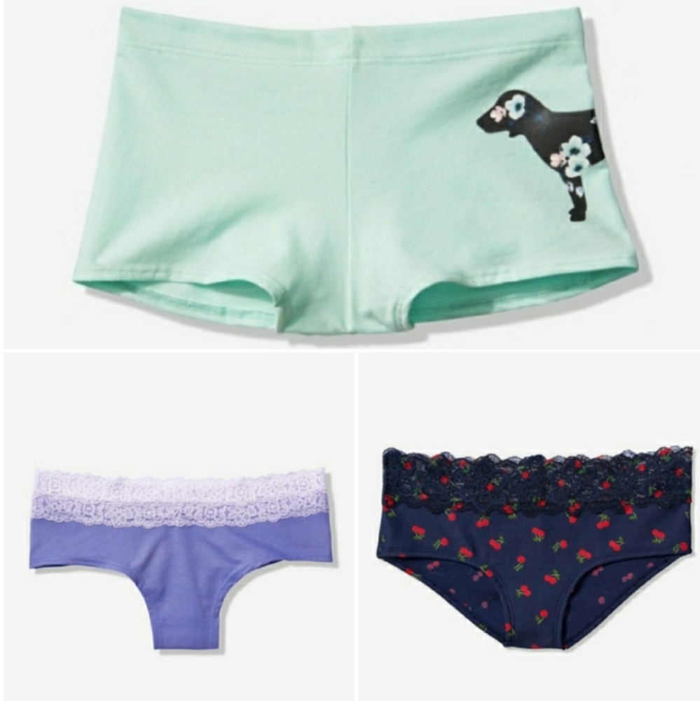 3 pair PINK Victoria's Secret Panties